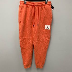 Jordan Flight Fleece Joggers Men's Sizes Track Red CK6470-631 Size Medium NWOT